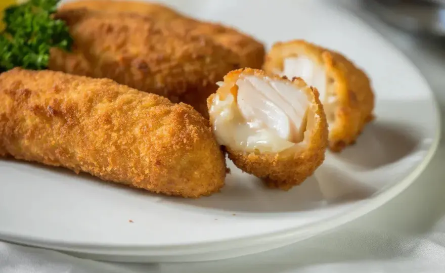 Croquetas de bacalao cremosas y bien fritas