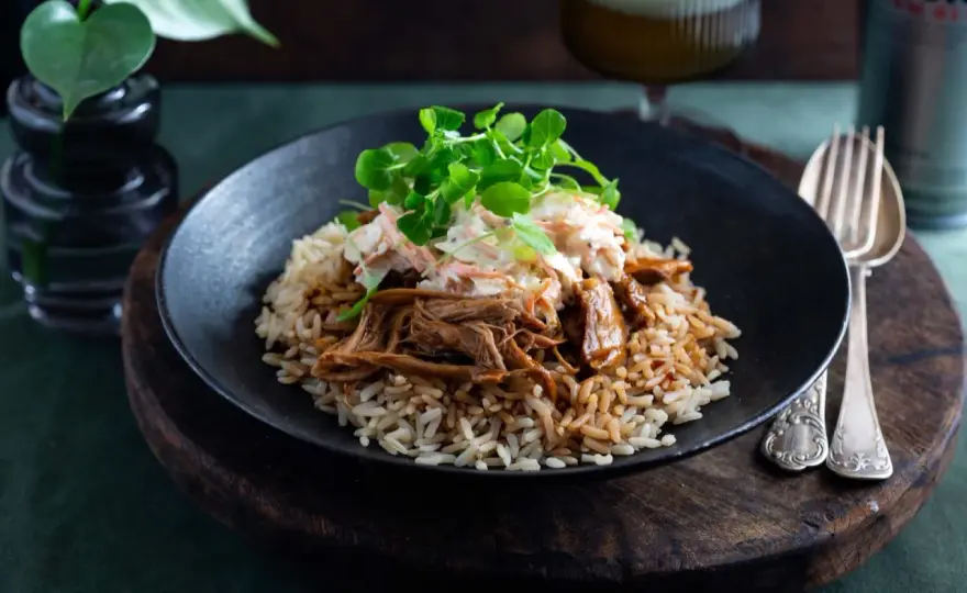 Pulled pork med ris - Så lyckas du med den perfekta bowlen