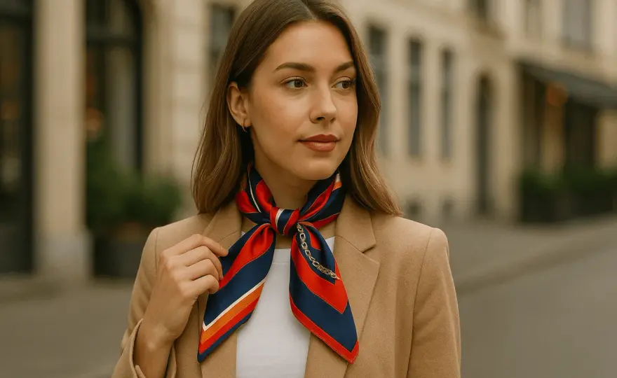 Apaszka pod szyję: Jak wiązać i stylizować? Poradnik