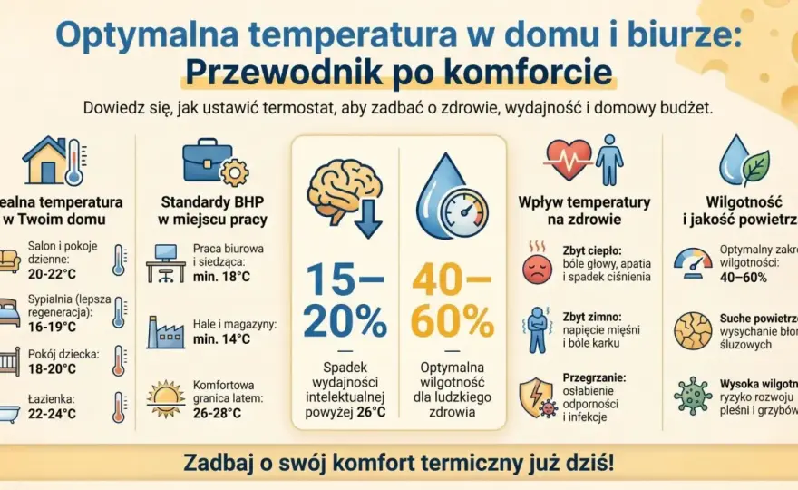 Jaka temperatura w domu? Optymalny komfort i niższe rachunki