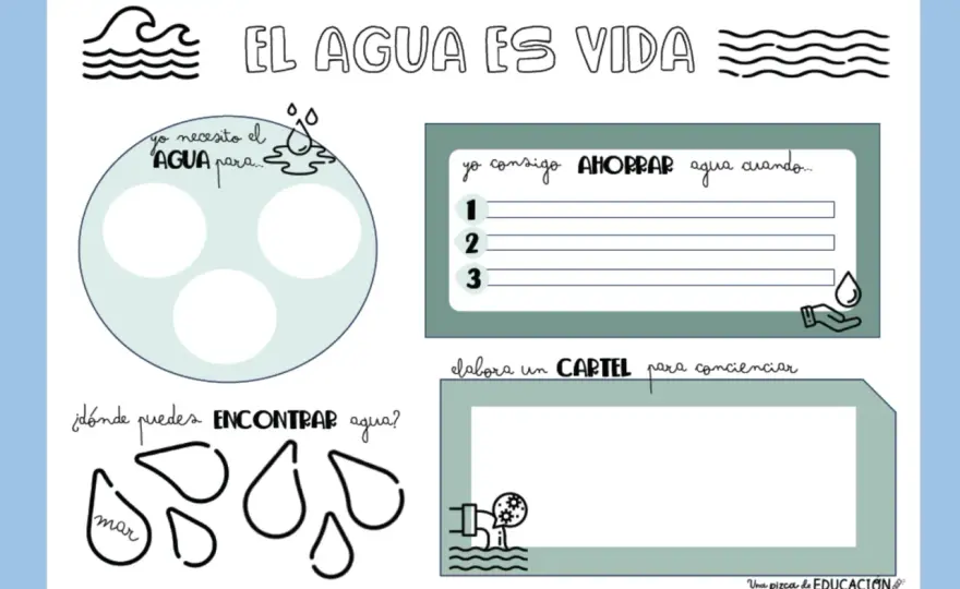 Día Mundial del Agua con niños - Juegos y actividades que educan