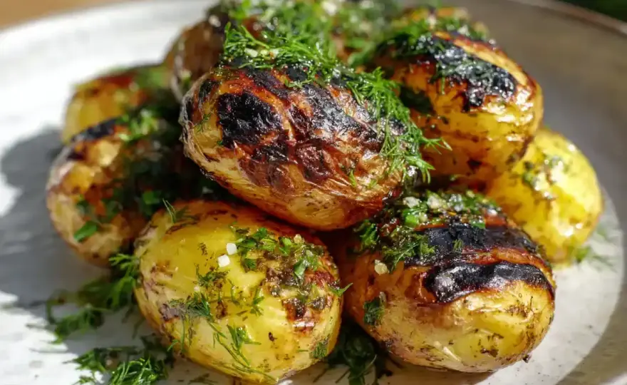 Stekt potatis till grillat och sallader som blir riktigt krispig