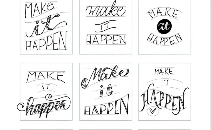 Dibujos de lettering decorativo que funcionan de verdad