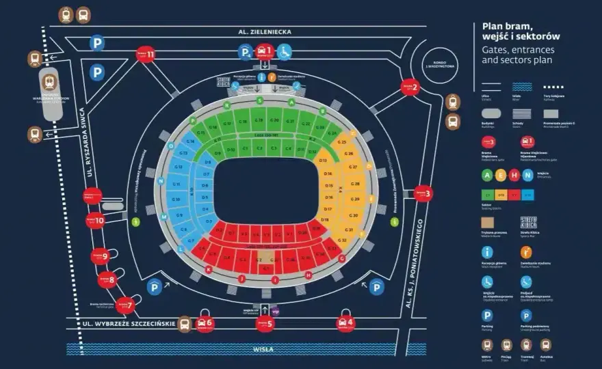 Roztańczony PGE Narodowy - Jak wybrać miejsce? Poradnik