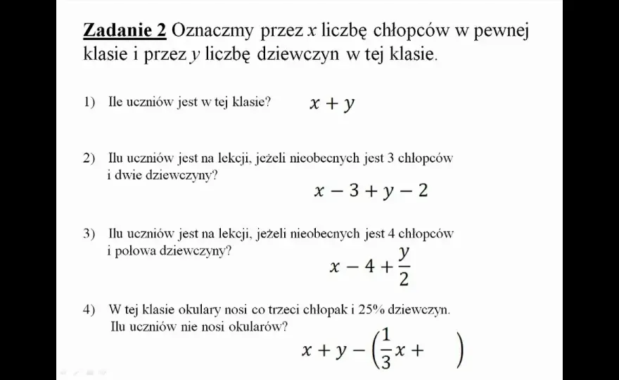 Jak zrozumieć wyrażenia algebraiczne klasa 7 - proste przykłady i ćwiczenia