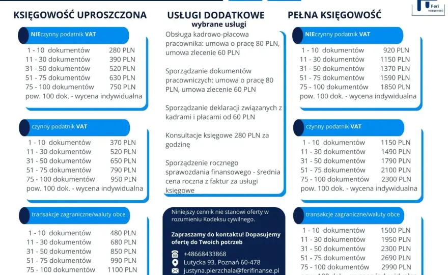 Ranking biur rachunkowych w Poznaniu - znajdź najlepsze