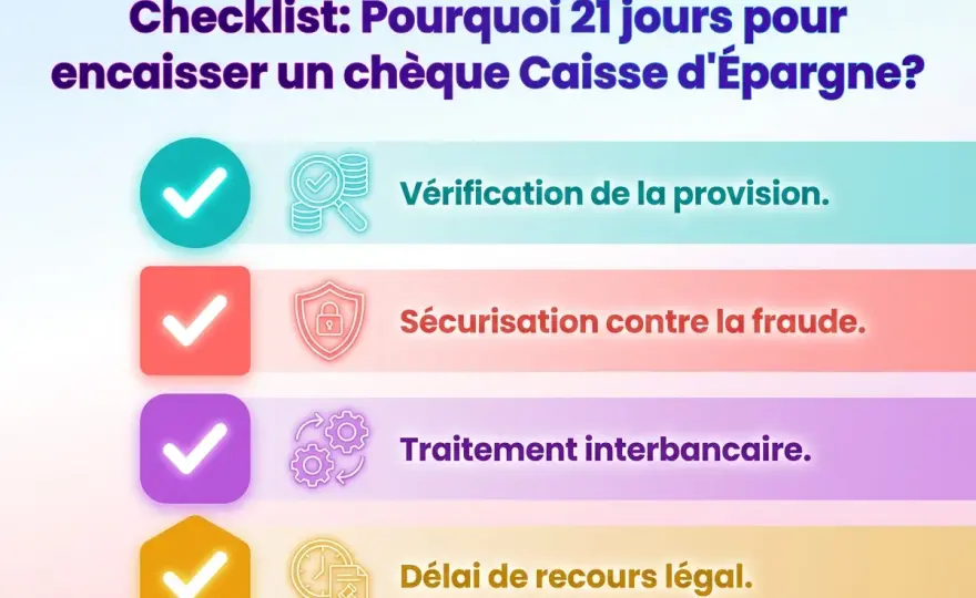 Combien de temps faut-il pour encaisser un chèque ?