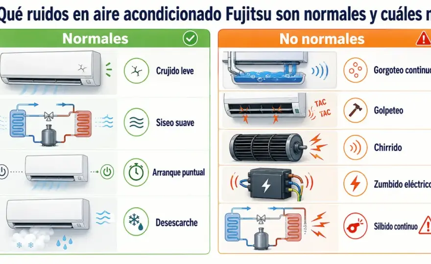 Ruido de agua en el aire acondicionado - qué significa y qué hacer