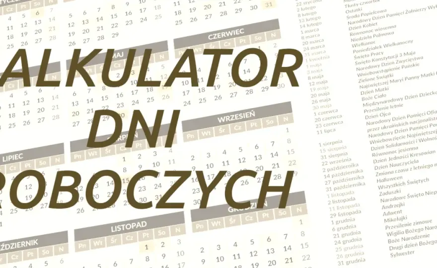 Dni robocze 2026 - Ile dni i godzin pracy? Sprawdź wymiar