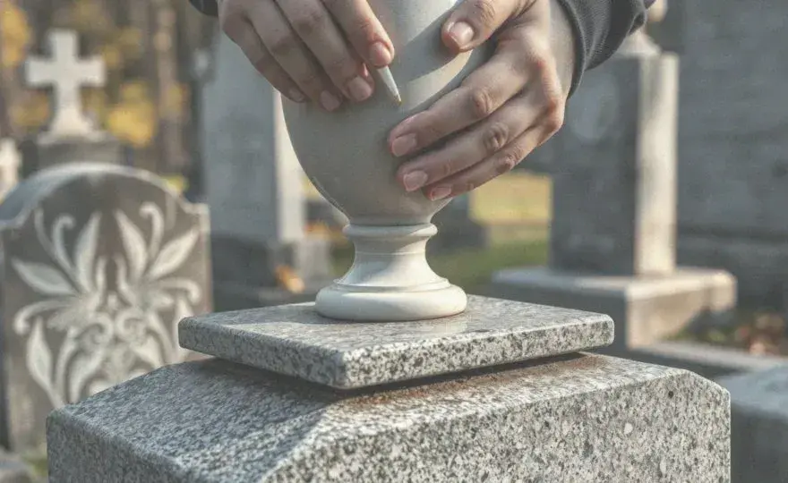 Jak odkleic wazon z pomnika granitowego bez ryzyka uszkodzeń