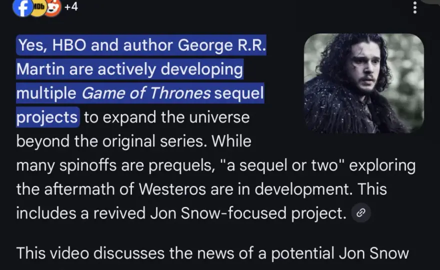 Jon Snow: Prawda o dziedzictwie, zakończenie i anulowany sequel