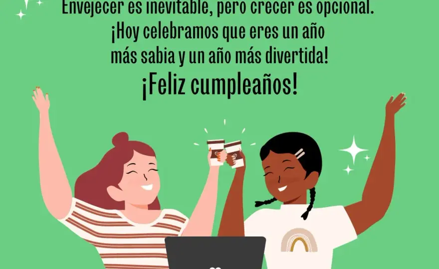 Felicitar a una amiga - Ideas para un mensaje único