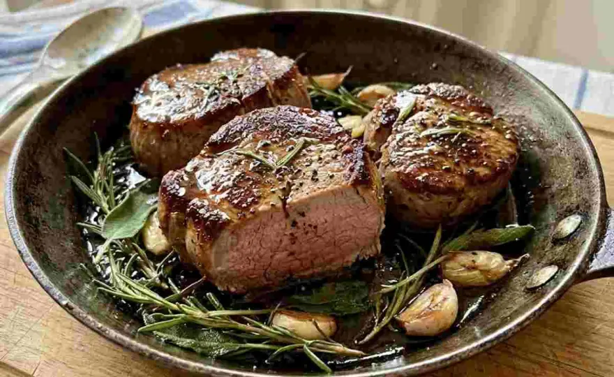 Filetto di maiale in padella morbido e succoso, senza errori