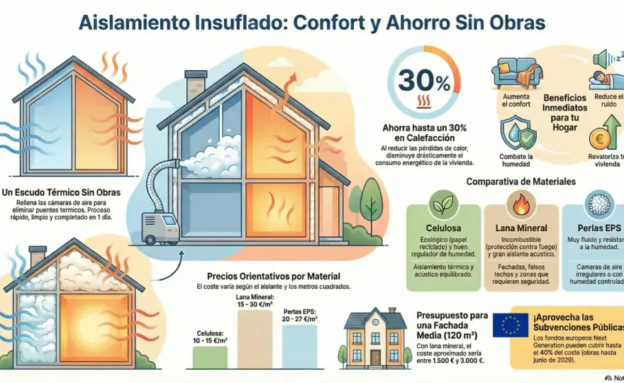 Aislamiento térmico techo interior - Guía para no perder altura