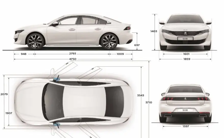 Peugeot 508 wymiary - Która wersja pasuje do Ciebie?