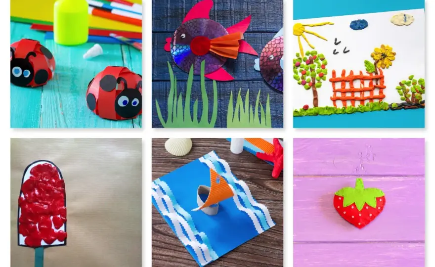 6 manualidades infantiles de verano fáciles y creativas