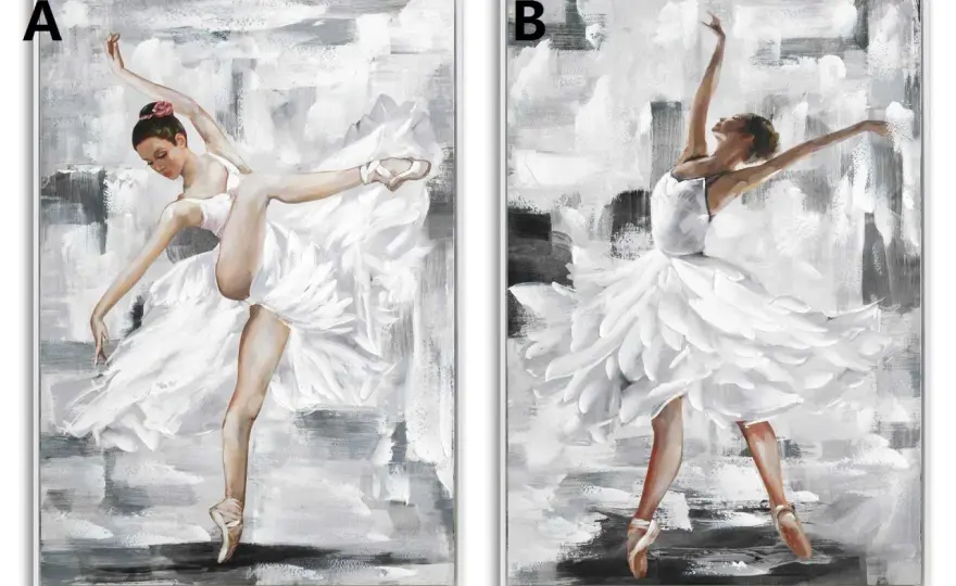 Cuadros de bailarinas en casa - cómo acertar con estilo y tamaño