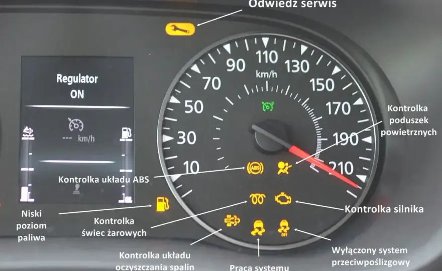 Kontrolka trakcji świeci - awaria czy normalna praca?