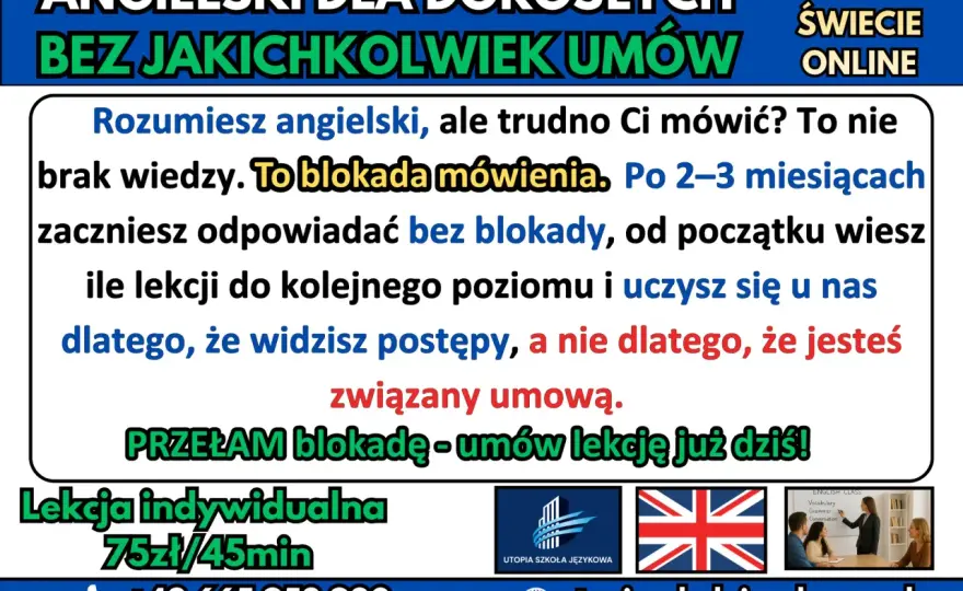Jak płynnie mówić po angielsku - Przełam blokadę i zyskaj pewność