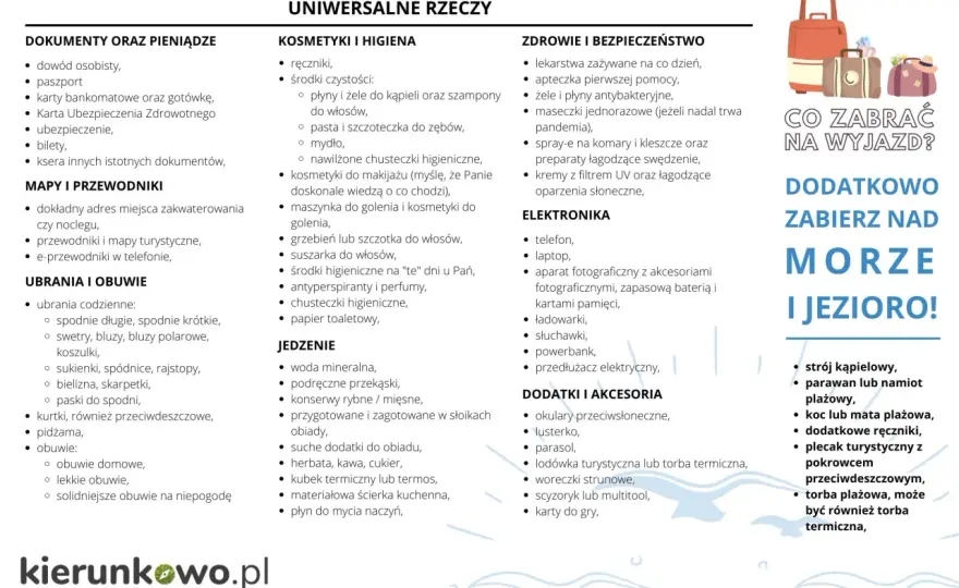 Co spakować nad jezioro? Lista, która ratuje dzień!