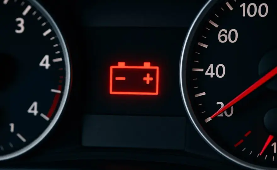 Spia batteria accesa, cosa significa e cosa fare