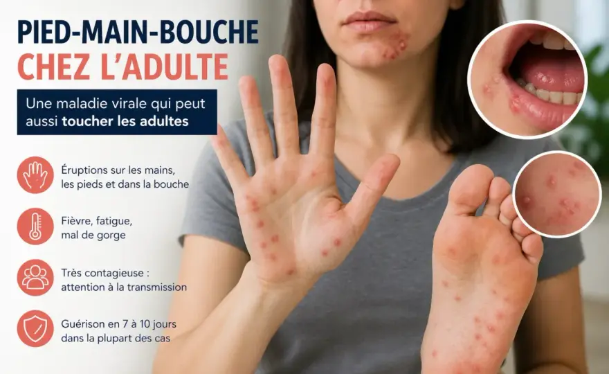 Pieds-mains-bouche chez l’adulte - symptômes et bons réflexes