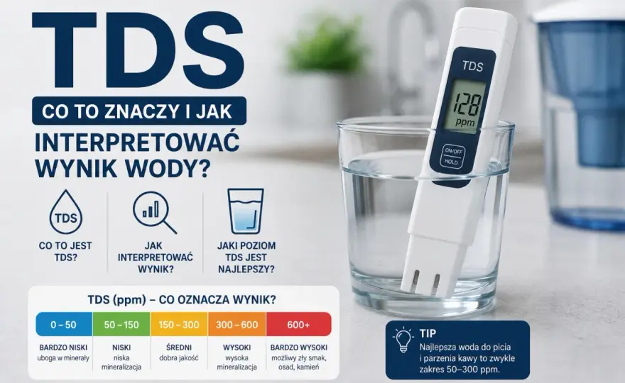 TDS w wodzie - co oznacza wynik i kiedy potrzebny jest filtr