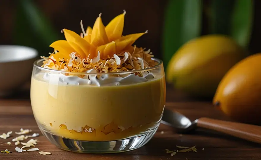Mus z kokosa i mango: Przepis na tropikalny deser, który warto spróbować