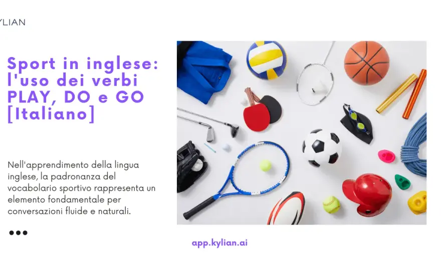 Sport in inglese - elenco, traduzioni e verbi da ricordare