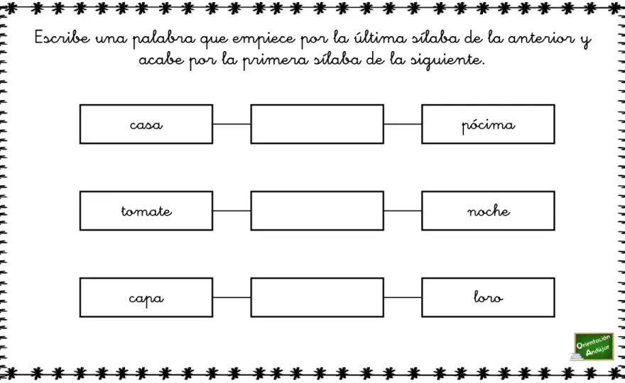 Palabras encadenadas - Juega y mejora tu lenguaje