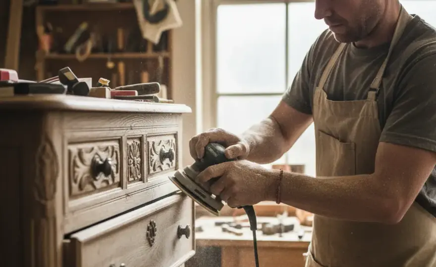 Poncer un meuble en bois - Le guide pour une rénovation réussie