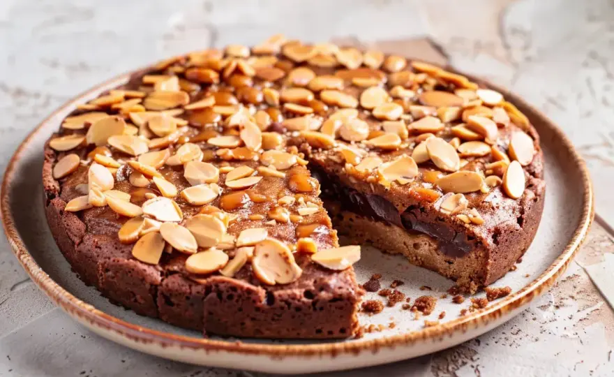 Nyttig kladdkaka som fortfarande är riktigt kladdig