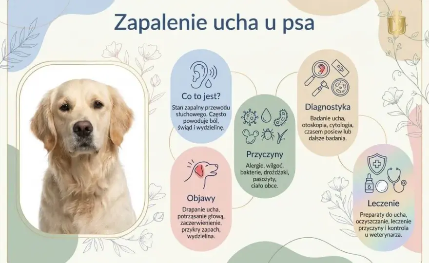 Zapalenie ucha u psa - Objawy, leczenie, zapobieganie nawrotom