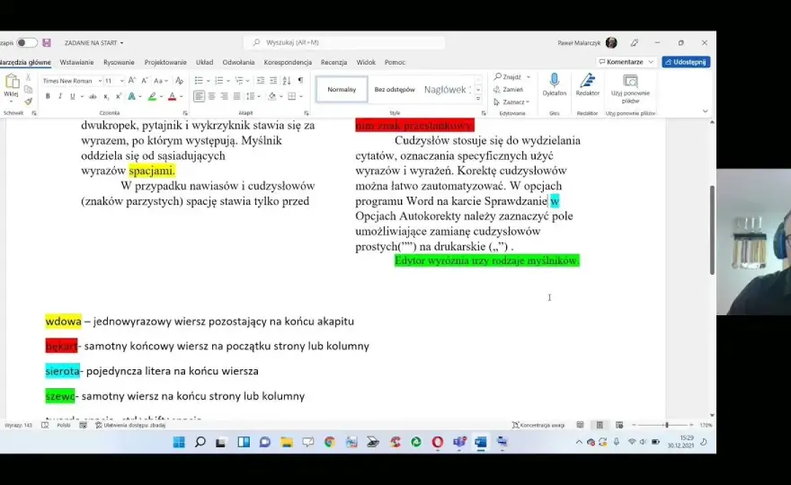 Jak sformatować tekst w Wordzie, aby uniknąć typowych błędów?