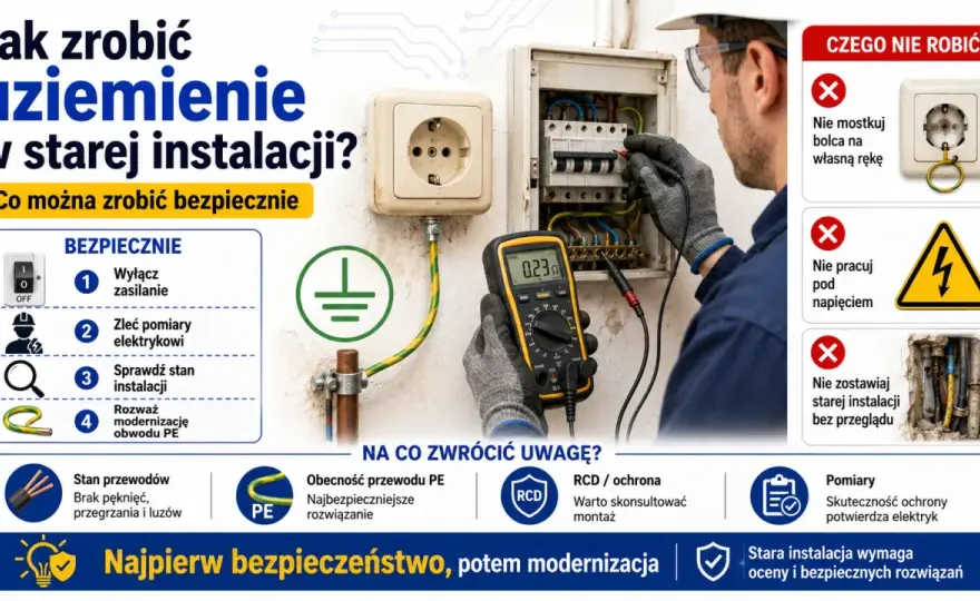 Zerowanie gniazdka w starej instalacji - ryzyko i modernizacja