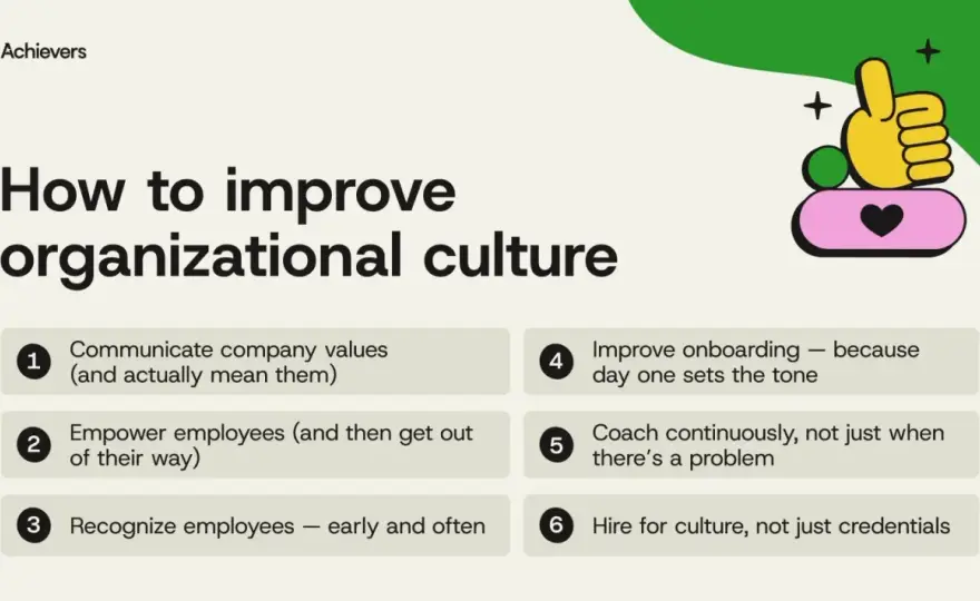 Improve Company Culture - Practical Steps for Lasting Change
