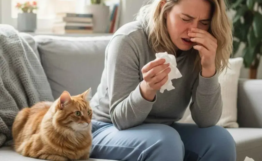 Alergia a gatos en casa - cómo limpiar para respirar mejor