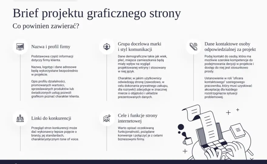 Brief projektowy - Jak go napisać, by uniknąć poprawek?