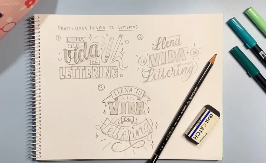 Frases en lettering - ideas y trucos para componerlas