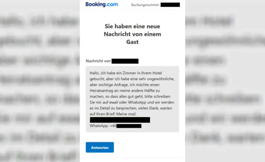 Booking.com-Betrug erkennen und richtig reagieren