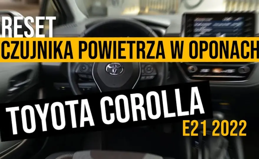 Jak zresetować czujnik ciśnienia w oponach Toyota Corolla bez błędów