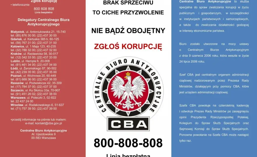 Ustawa o centralnym biurze antykorupcyjnym: kluczowe informacje i funkcje