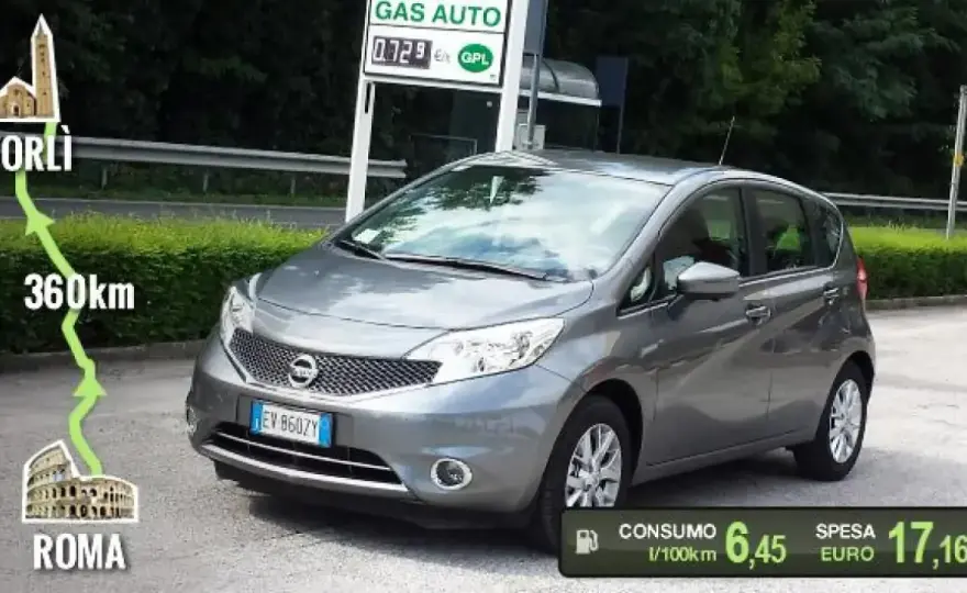 Nissan Note GPL usata - consumi, costi e controlli