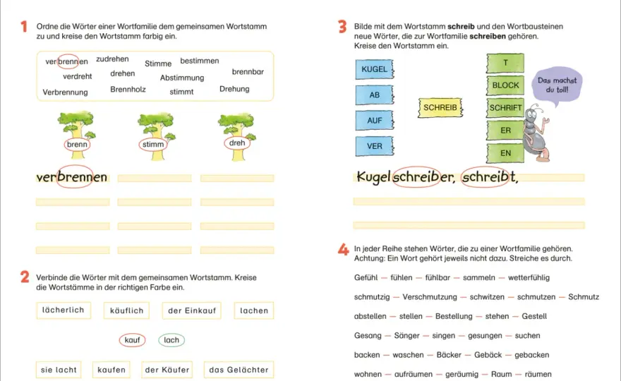 Wortfamilien meistern: Besser lesen, schreiben & verstehen