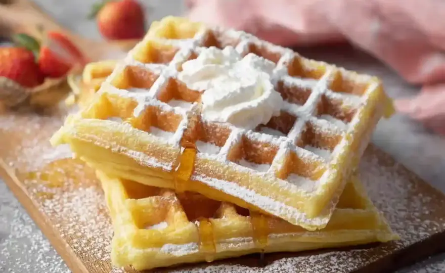 Belgische Waffeln backen - So werden sie außen knusprig und luftig