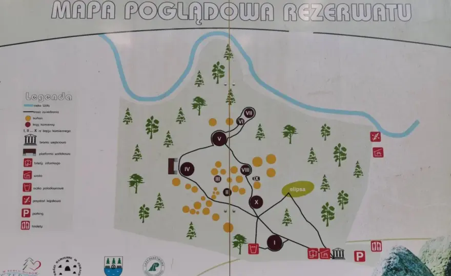 Czersk i okolice - Plan wycieczki: kręgi kamienne, rezerwaty