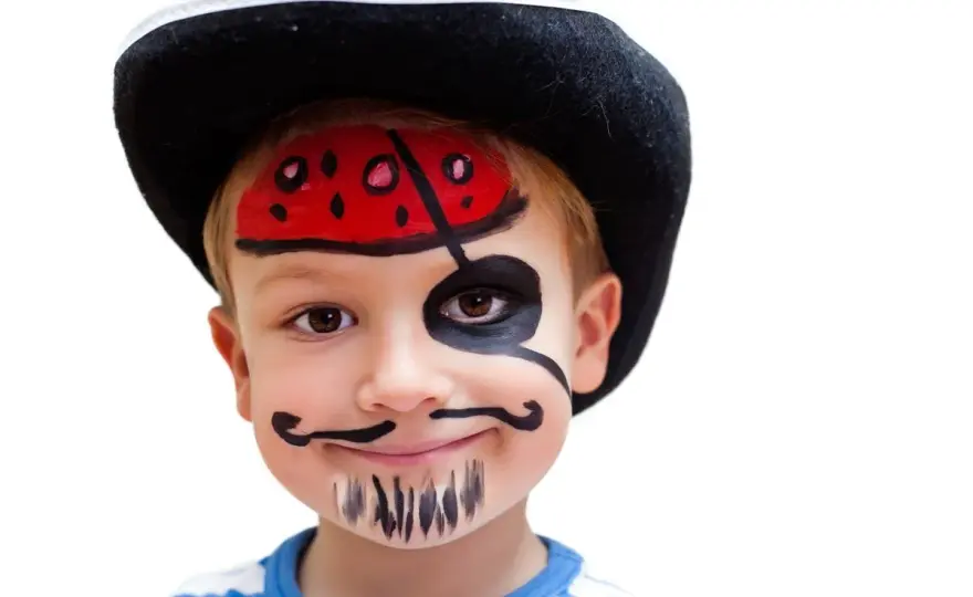 Bart malen für Kinder - einfache Ideen für einen schönen Look