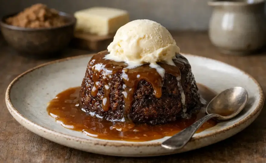 Sticky toffee pudding - så lyckas du med saftig kaka och toffeesås