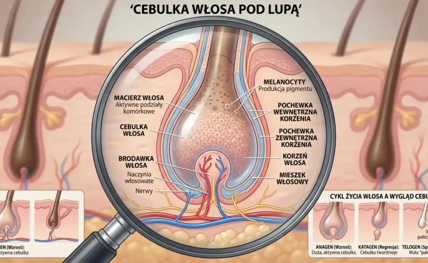 Cebulka włosa - Co oznacza jasne zgrubienie? Sprawdź!