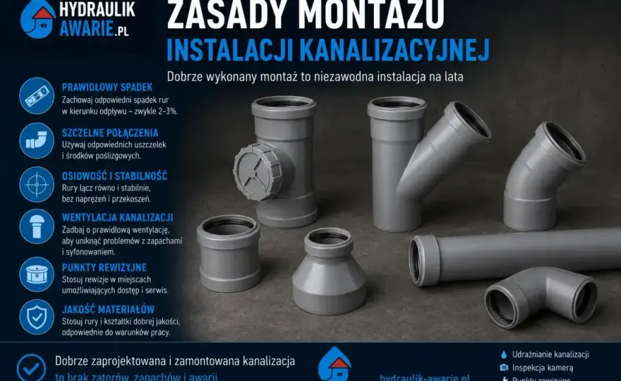 Rewizja kanalizacyjna - gdzie ją montować i jak dobrać?